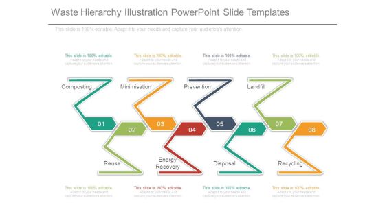 Waste Hierarchy Illustration Powerpoint Slide Templates Waste Hierarchy Illustration Powerpoint Slide Templates