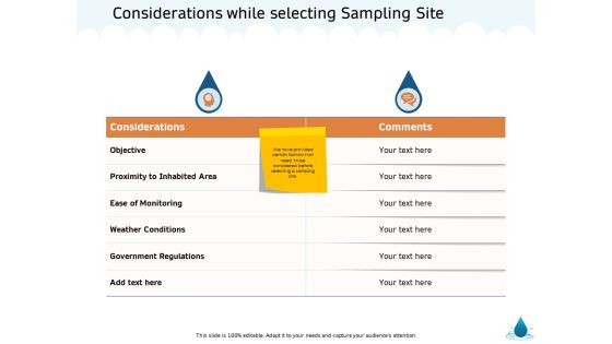 Water NRM Considerations While Selecting Sampling Site Ppt Influencers PDF Water NRM Considerations While Selecting Sampling Site Ppt Influencers PDF