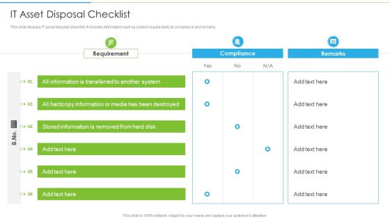 Ways To Accomplish ISO 27001 Accreditation IT Asset Disposal Checklist Formats PDF Ways To Accomplish ISO 27001 Accreditation IT Asset Disposal Checklist Formats PDF