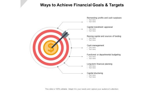 Ways To Achieve Financial Goals And Targets Ppt PowerPoint Presentation Icon Background Designs Ways To Achieve Financial Goals And Targets Ppt PowerPoint Presentation Icon Background Designs