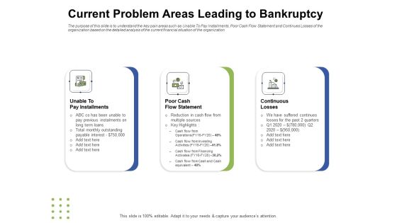 Ways To Bounce Back From Insolvency Current Problem Areas Leading To Bankruptcy Mockup PDF Ways To Bounce Back From Insolvency Current Problem Areas Leading To Bankruptcy Mockup PDF