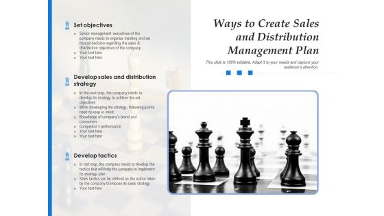 Ways To Create Sales And Distribution Management Plan Ppt PowerPoint Presentation Example 2015 PDF Ways To Create Sales And Distribution Management Plan Ppt PowerPoint Presentation Example 2015 PDF