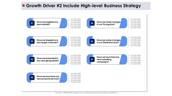 Ways To Design Impactful Trading Solution Growth Driver 2 Include High Level Business Strategy Ppt Infographic Template Gallery PDF
