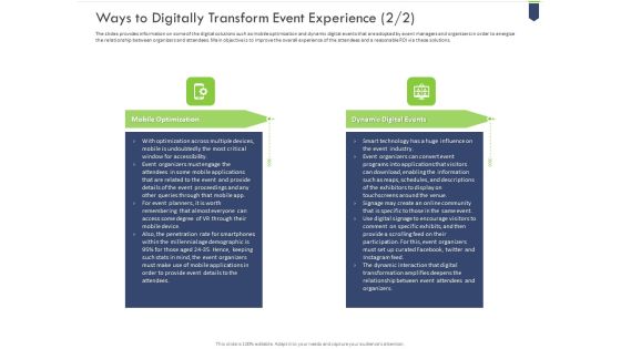 Ways To Digitally Transform Event Experience Mobile Download PDF Ways To Digitally Transform Event Experience Mobile Download PDF