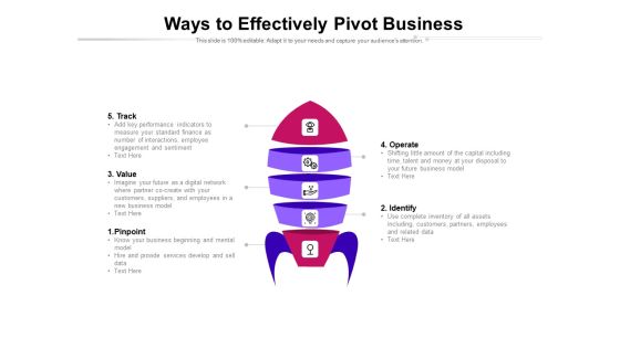 Ways To Effectively Pivot Business Ppt PowerPoint Presentation Icon Graphic Images PDF Ways To Effectively Pivot Business Ppt PowerPoint Presentation Icon Graphic Images PDF