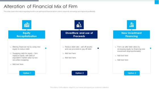 Ways To Enhance Organizations Profitability Alteration Of Financial Mix Of Firm Professional PDF Ways To Enhance Organizations Profitability Alteration Of Financial Mix Of Firm Professional PDF