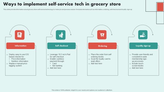 Ways To Implement Self Service Tech In Grocery Store Topics PDF Ways To Implement Self Service Tech In Grocery Store Topics PDF
