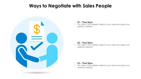 Ways To Negotiate With Sales People Introduction PDF