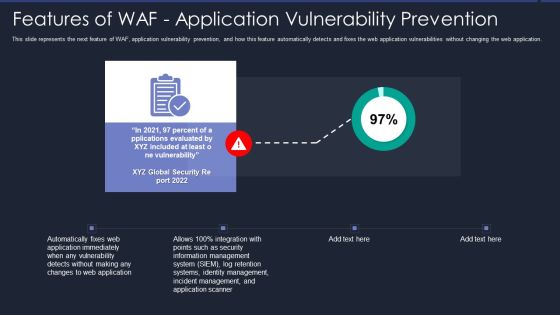 Web App Firewall Services IT Features Of WAF Application Vulnerability Prevention Information PDF Web App Firewall Services IT Features Of WAF Application Vulnerability Prevention Information PDF
