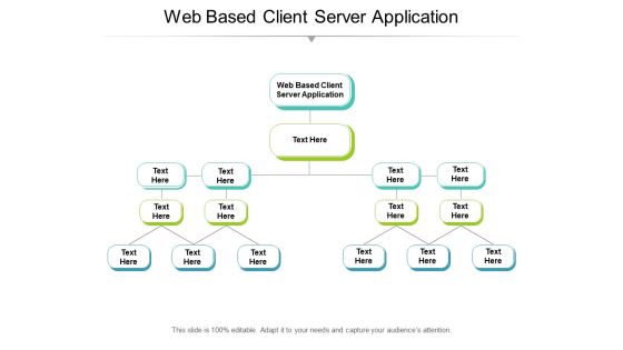 Web Based Client Server Application Ppt PowerPoint Presentation Outline Summary Cpb