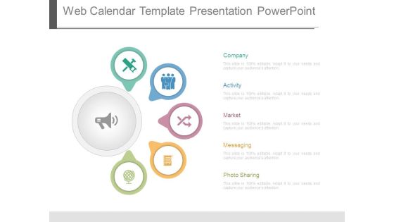 Web Calendar Template Presentation Powerpoint