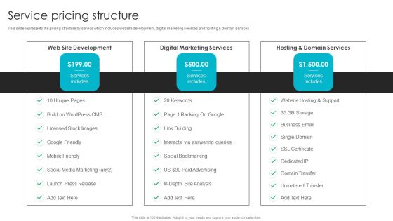 Web Design Company Overview Service Pricing Structure Pictures PDF Web Design Company Overview Service Pricing Structure Pictures PDF