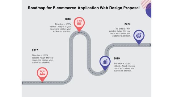 Web Design Services Ecommerce Busines Roadmap For E Commerce Application Web Design Proposal Infographics PDF Web Design Services Ecommerce Busines Roadmap For E Commerce Application Web Design Proposal Infographics PDF