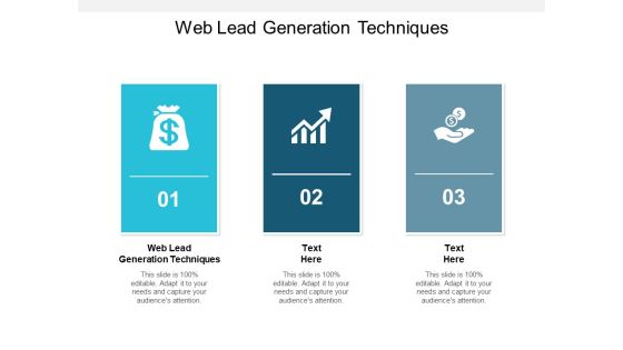 Web Lead Generation Techniques Ppt PowerPoint Presentation Professional Gridlines