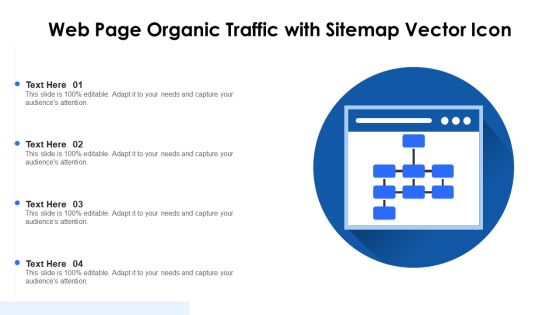 Web Page Organic Traffic With Sitemap Vector Icon Ppt PowerPoint Presentation File Styles PDF