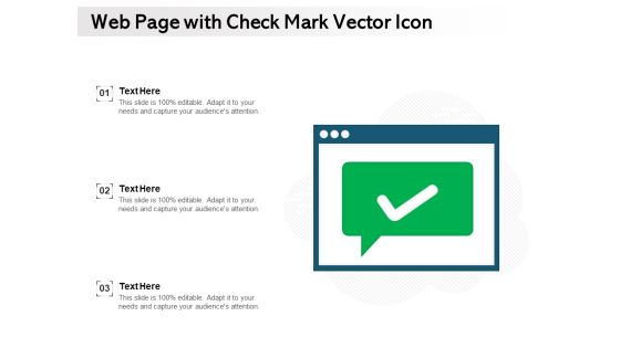 Web Page With Check Mark Vector Icon Ppt PowerPoint Presentation Icon Slideshow PDF Web Page With Check Mark Vector Icon Ppt PowerPoint Presentation Icon Slideshow PDF