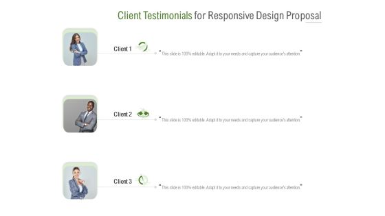Website Design And Development Client Testimonials For Responsive Design Proposal Summary PDF Website Design And Development Client Testimonials For Responsive Design Proposal Summary PDF