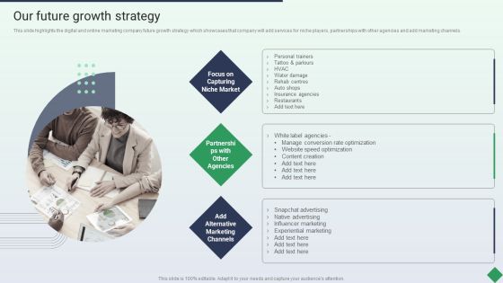 Website Marketing Enterprise Profile Our Future Growth Strategy Ppt PowerPoint Presentation Slide PDF Website Marketing Enterprise Profile Our Future Growth Strategy Ppt PowerPoint Presentation Slide PDF