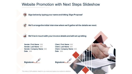 Website Promotion With Next Steps Slideshow Ppt PowerPoint Presentation File Graphics PDF Website Promotion With Next Steps Slideshow Ppt PowerPoint Presentation File Graphics PDF