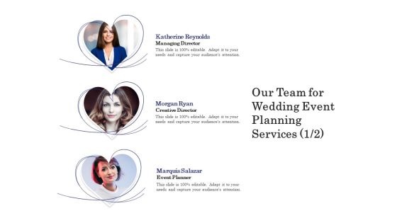 Wedding Affair Management Our Team For Event Planning Services Diagrams PDF Wedding Affair Management Our Team For Event Planning Services Diagrams PDF