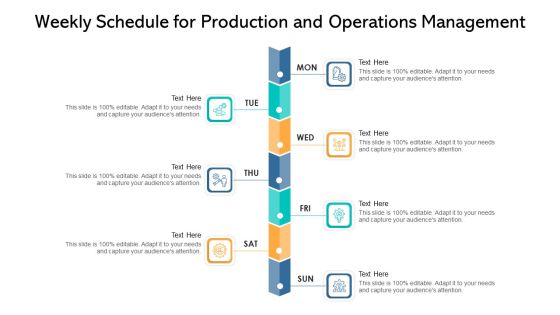 Weekly Schedule For Production And Operations Management Ppt PowerPoint Presentation Infographic Template Examples PDF Weekly Schedule For Production And Operations Management Ppt PowerPoint Presentation Infographic Template Examples PDF