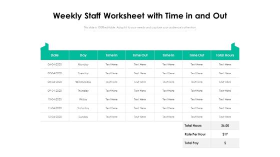 Weekly Staff Worksheet With Time In And Out Ppt PowerPoint Presentation Infographic Template Infographics PDF Weekly Staff Worksheet With Time In And Out Ppt PowerPoint Presentation Infographic Template Infographics PDF