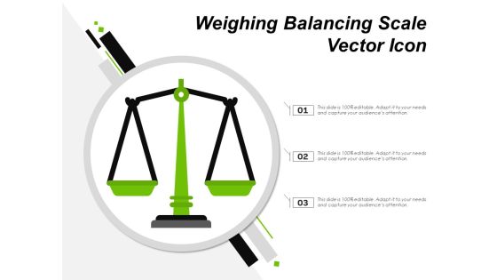 Weighing Balancing Scale Vector Icon Ppt PowerPoint Presentation Ideas Slides PDF