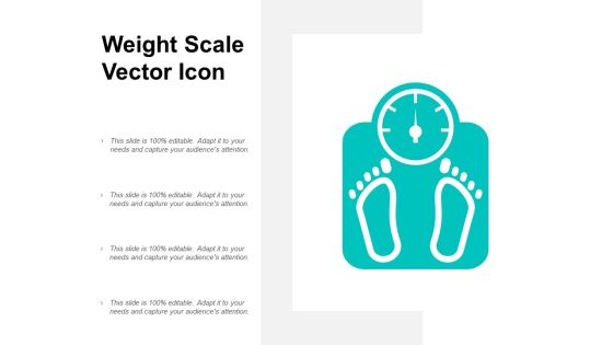 Weight Scale Vector Icon Ppt PowerPoint Presentation Gallery Demonstration