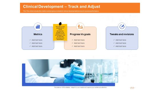 Wellness Program Promotion Clinical Development Track And Adjust Ppt PowerPoint Presentation Ideas Templates PDF Wellness Program Promotion Clinical Development Track And Adjust Ppt PowerPoint Presentation Ideas Templates PDF