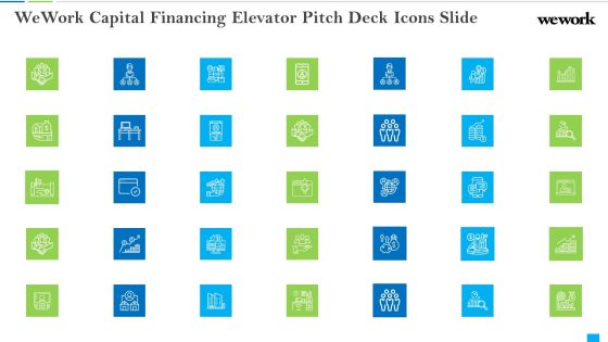 Wework Capital Financing Elevator Pitch Deck Icons Slide Brochure PDF Wework Capital Financing Elevator Pitch Deck Icons Slide Brochure PDF