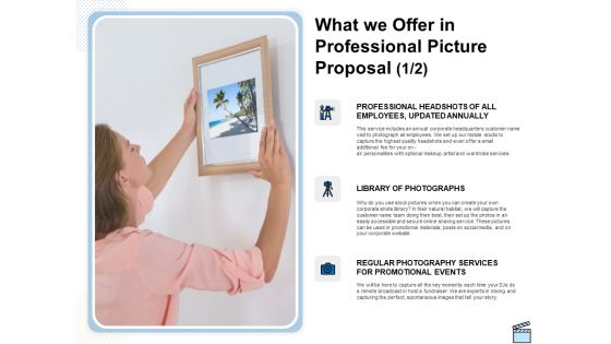 What We Offer In Professional Picture Proposal Events Ppt Icon Diagrams PDF What We Offer In Professional Picture Proposal Events Ppt Icon Diagrams PDF