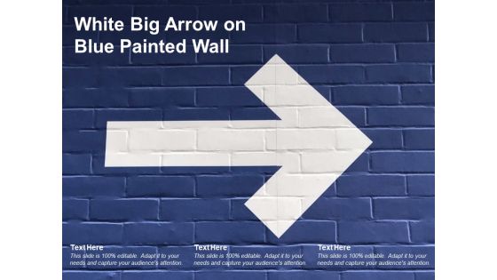 White Big Arrow On Blue Painted Wall Ppt PowerPoint Presentation Summary Outline White Big Arrow On Blue Painted Wall Ppt PowerPoint Presentation Summary Outline
