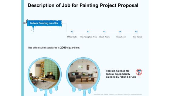 Whitewash Service Description Of Job For Painting Project Proposal Ppt Ideas Slides PDF