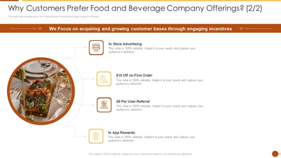 Why Customers Prefer Food And Beverage Company Offerings Store Brochure PDF Why Customers Prefer Food And Beverage Company Offerings Store Brochure PDF