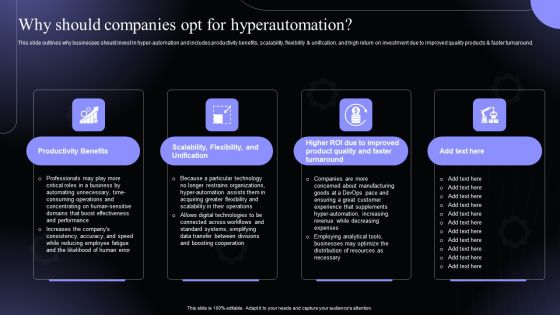 Why Should Companies Opt For Hyperautomation Hyperautomation Software Solutions IT Topics PDF Why Should Companies Opt For Hyperautomation Hyperautomation Software Solutions IT Topics PDF