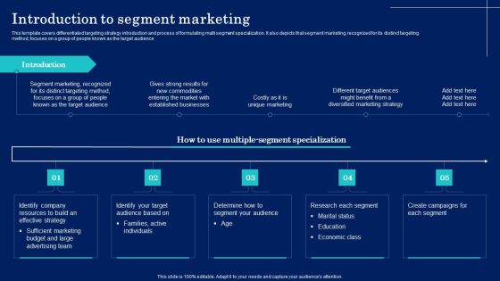 Why Target Market Identification Introduction To Segment Marketing Graphics PDF