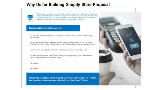 Why Us For Building Shopify Store Proposal Ppt PowerPoint Presentation Portfolio Show Why Us For Building Shopify Store Proposal Ppt PowerPoint Presentation Portfolio Show