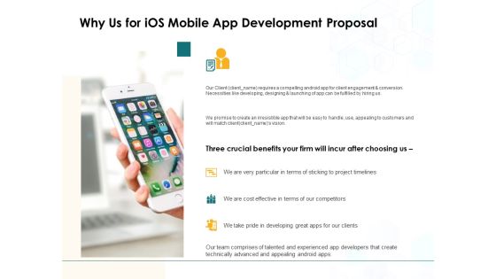 Why Us For IOS Mobile App Development Proposal Ppt PowerPoint Presentation Show Demonstration Why Us For IOS Mobile App Development Proposal Ppt PowerPoint Presentation Show Demonstration