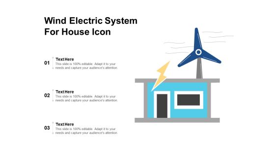 Wind Electric System For House Icon Ppt PowerPoint Presentation File Clipart PDF