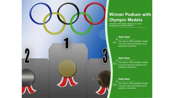 Winner Podium With Olympic Medals Ppt Powerpoint Presentation File Themes Pdf