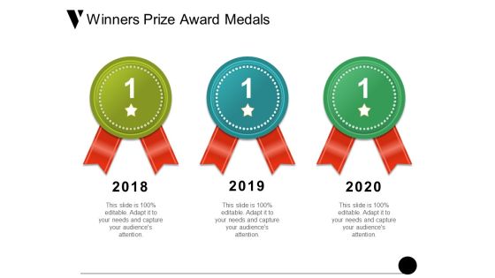 Winners Prize Award Medals Ppt PowerPoint Presentation Infographics Brochure