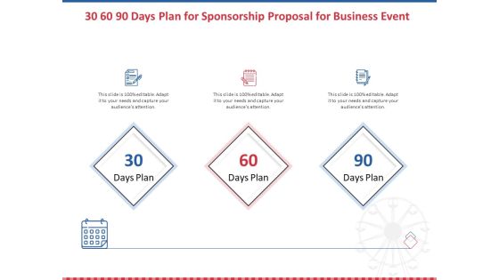Winning Event Sponsorship 30 60 90 Days Plan For Sponsorship Proposal For Business Event Graphics PDF Winning Event Sponsorship 30 60 90 Days Plan For Sponsorship Proposal For Business Event Graphics PDF