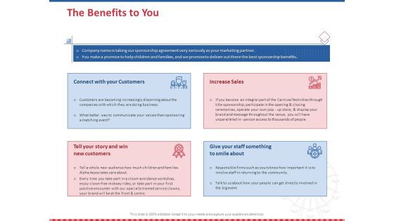Winning Event Sponsorship The Benefits To You Ppt PowerPoint Presentation Summary Slides PDF Winning Event Sponsorship The Benefits To You Ppt PowerPoint Presentation Summary Slides PDF