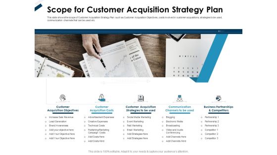Winning New Customers Strategies Scope For Customer Acquisition Strategy Plan Graphics PDF Winning New Customers Strategies Scope For Customer Acquisition Strategy Plan Graphics PDF