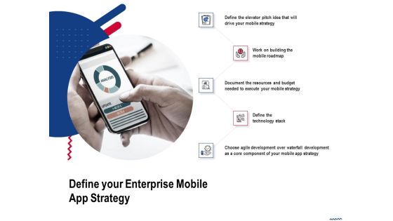 Wireless Phone Information Management Plan Define Your Enterprise Mobile App Strategy Icons PDF