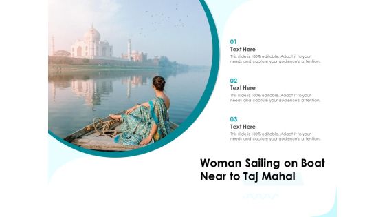 Woman Sailing On Boat Near To Taj Mahal Ppt PowerPoint Presentation Icon Ideas PDF Woman Sailing On Boat Near To Taj Mahal Ppt PowerPoint Presentation Icon Ideas PDF