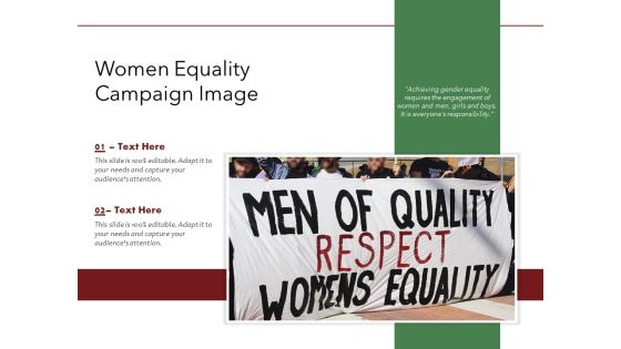 Women Equality Campaign Image Ppt PowerPoint Presentation Show Smartart PDF Women Equality Campaign Image Ppt PowerPoint Presentation Show Smartart PDF