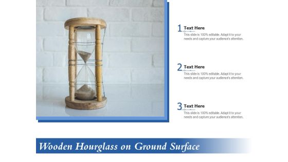 Wooden Hourglass On Ground Surface Ppt PowerPoint Presentation Icon Gallery PDF