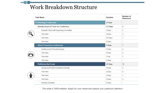 Work Breakdown Structure Ppt PowerPoint Presentation Pictures Portfolio