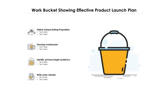 Work Bucket Showing Effective Product Launch Plan Ppt PowerPoint Presentation File Designs PDF Work Bucket Showing Effective Product Launch Plan Ppt PowerPoint Presentation File Designs PDF